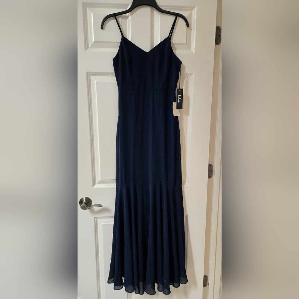 Lulus Navy Blue Maxi Dress